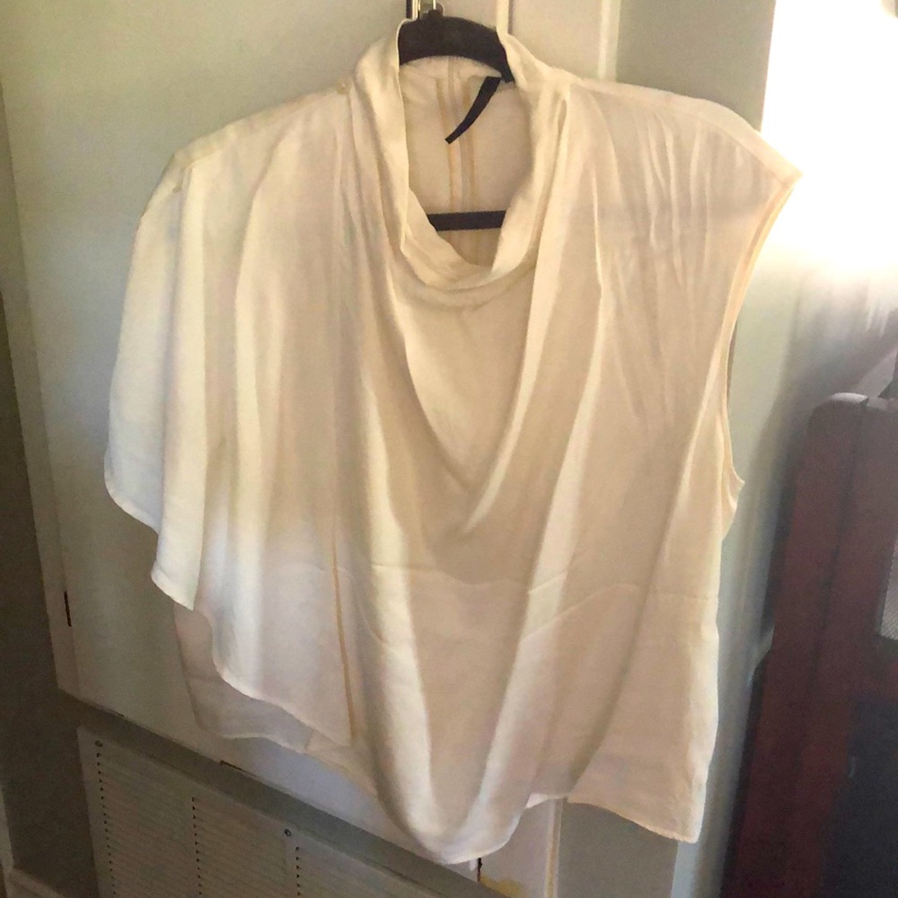 White Sleeveless Topshop Blouse